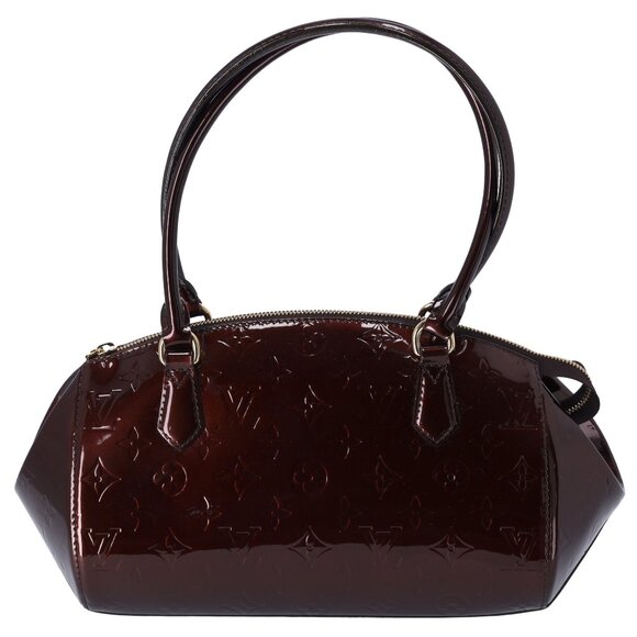 Louis Vuitton Sherwood PM Monogram Vernis Shoulder Bag M91493 Amarante - Picture 1 of 9